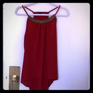 Roe&de beaded red top size smalll
